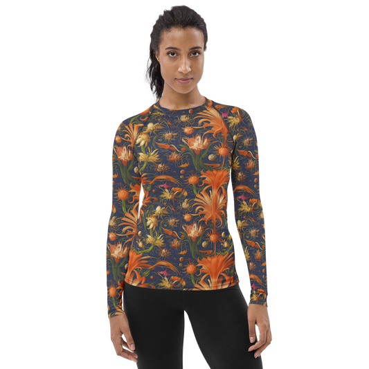 Women's Rash Guard - Stellar Blooms