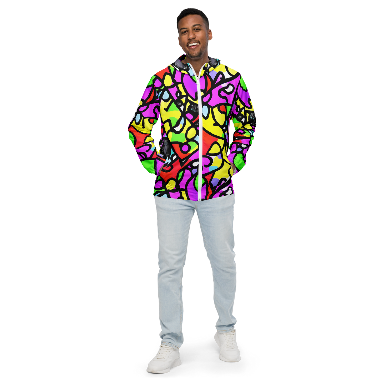 Men's Windbreaker - Vivid Serenade