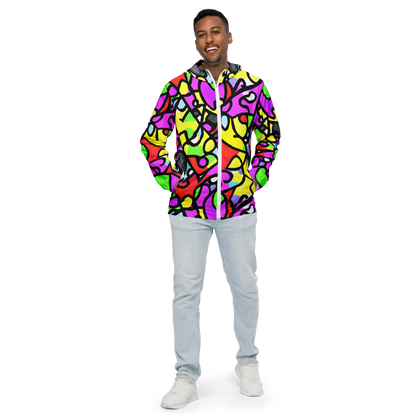 Men's Windbreaker - Vivid Serenade