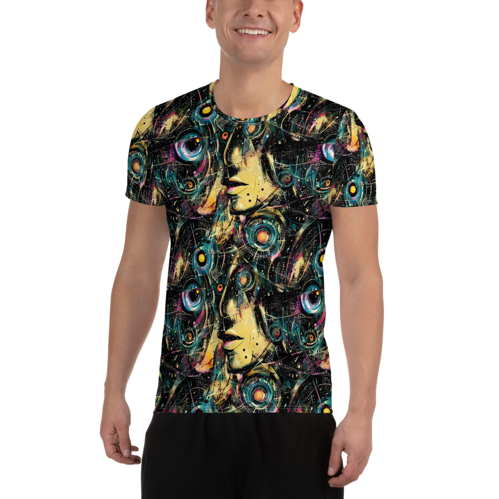 Men's Athletic T-Shirt - Celestial Echoes