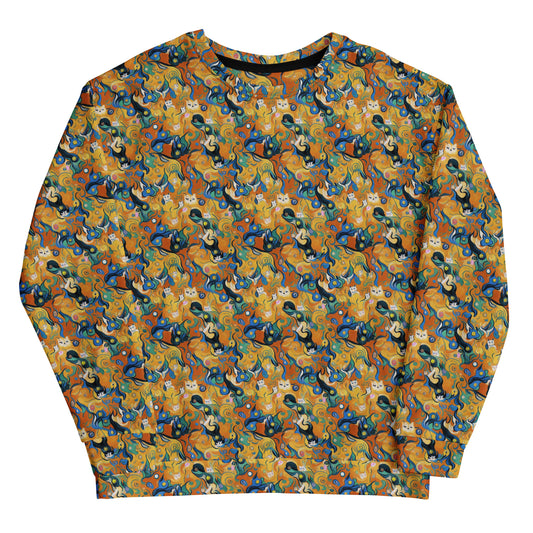 Sweatshirt - Whimsical Feline Dance