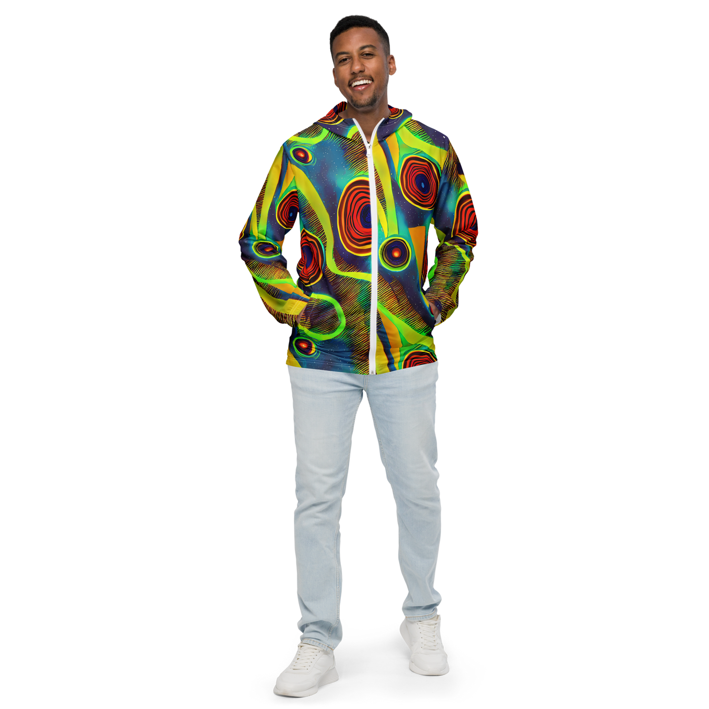 Men's Windbreaker - Galactic Pulse