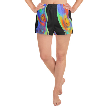 Women’s Athletic Shorts - Vibrant Vortices