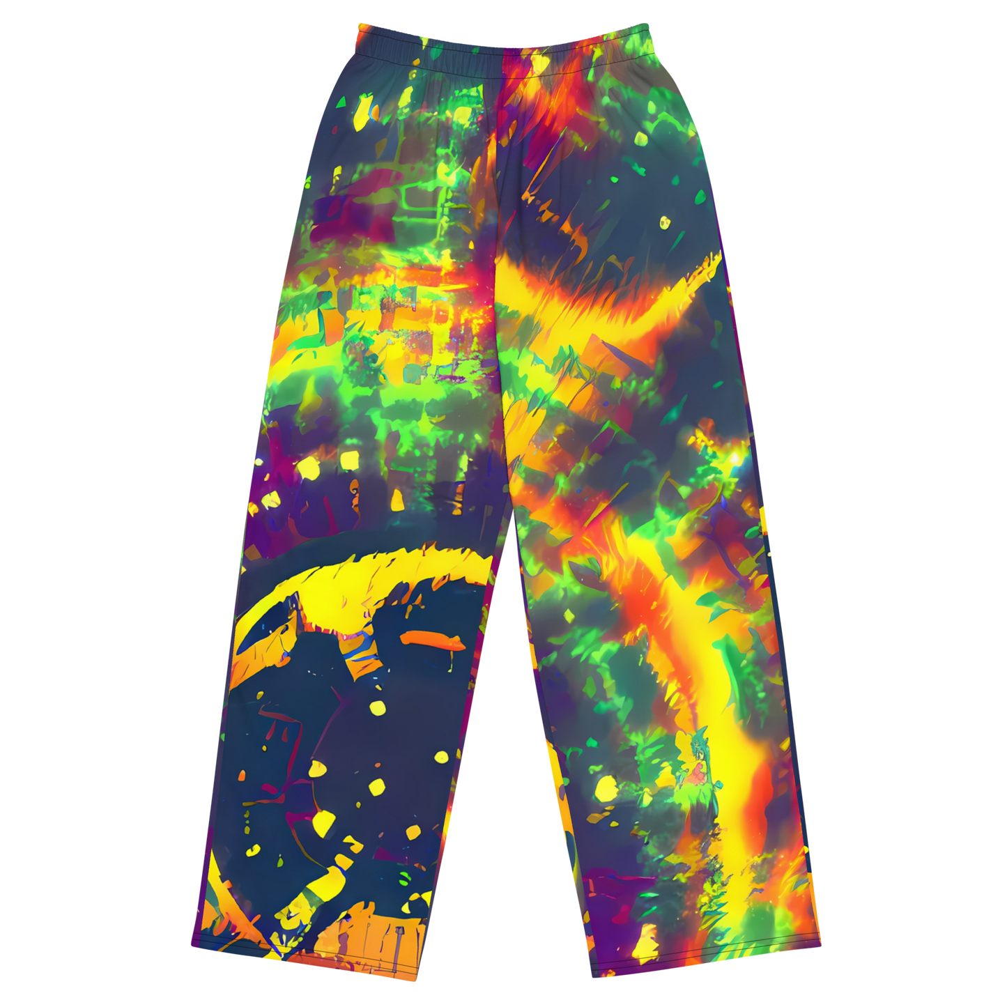 Wide-Leg Pants - Hypercolor Oasis