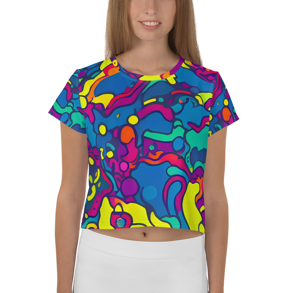 Women's Crop Tee - Colorful Chaos