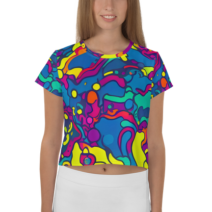 Women's Crop Tee - Colorful Chaos