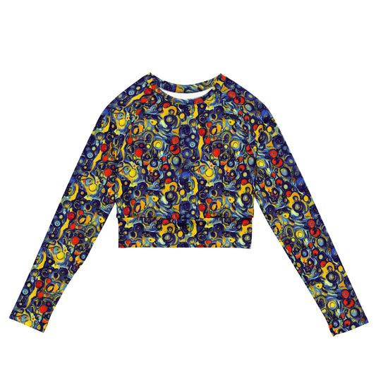 Long Sleeve Crop Top - Dynamic Doodles