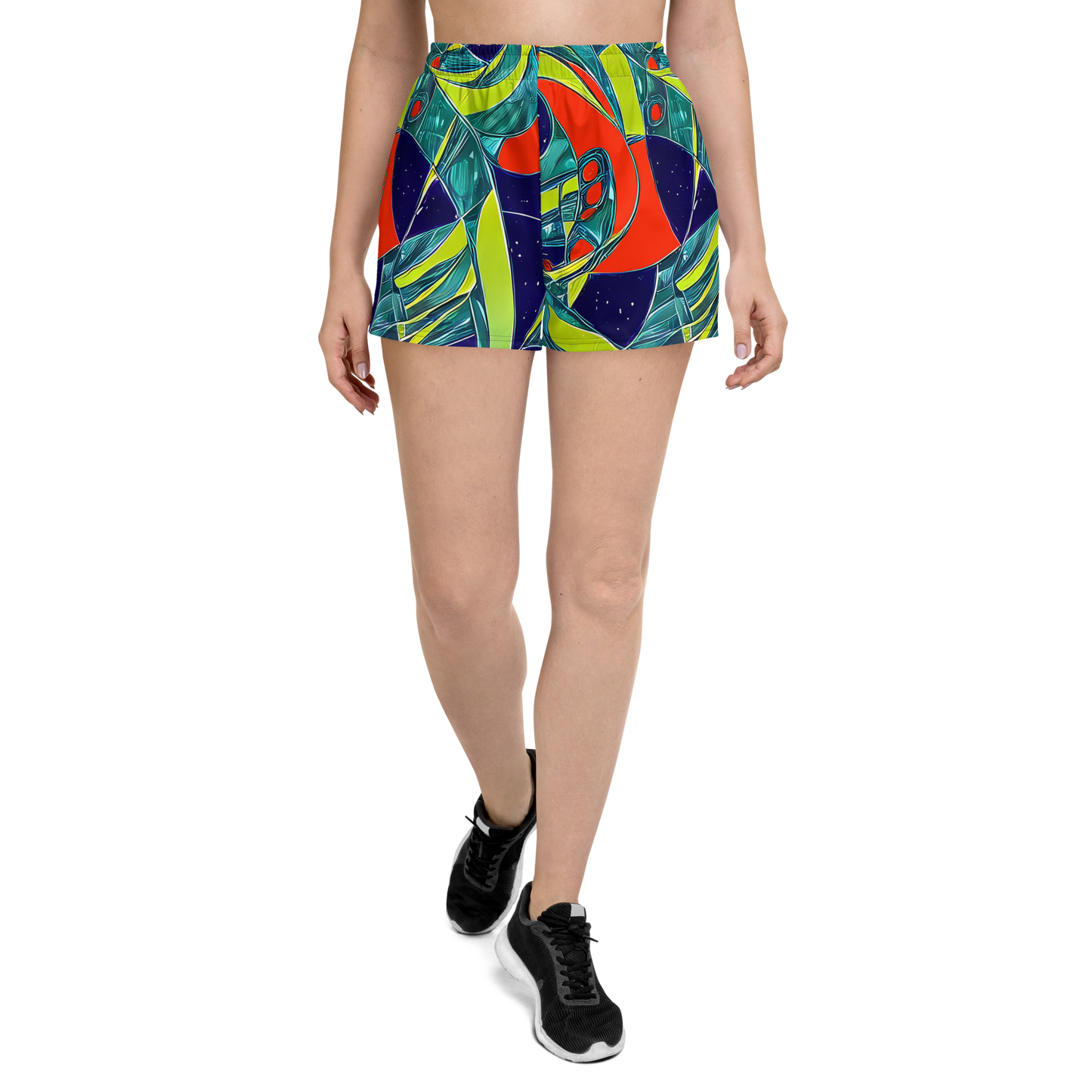 Women’s Athletic Shorts - Harmonic Mirage