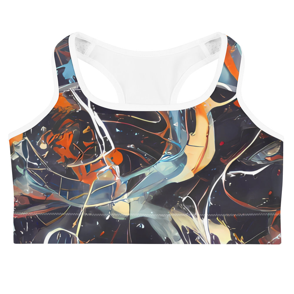 Sports Bra - Neo-Splash Labyrinth
