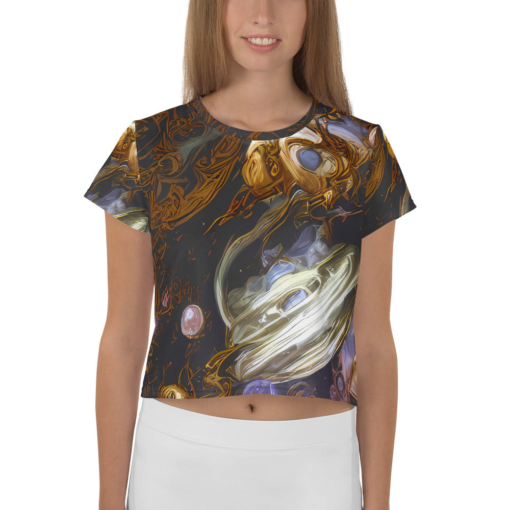 Women's Crop Tee - Bloemaert's Galaxy