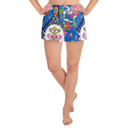 Women’s Athletic Shorts - Galactic Masquerade