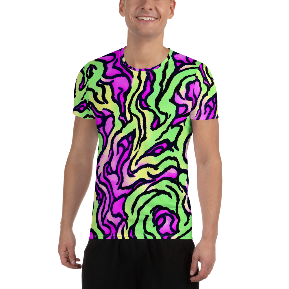 Men's Athletic T-Shirt - Mintchine Maze