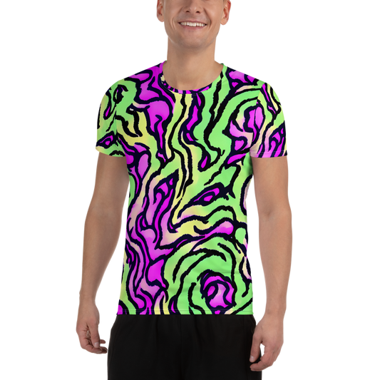 Men's Athletic T-Shirt - Mintchine Maze