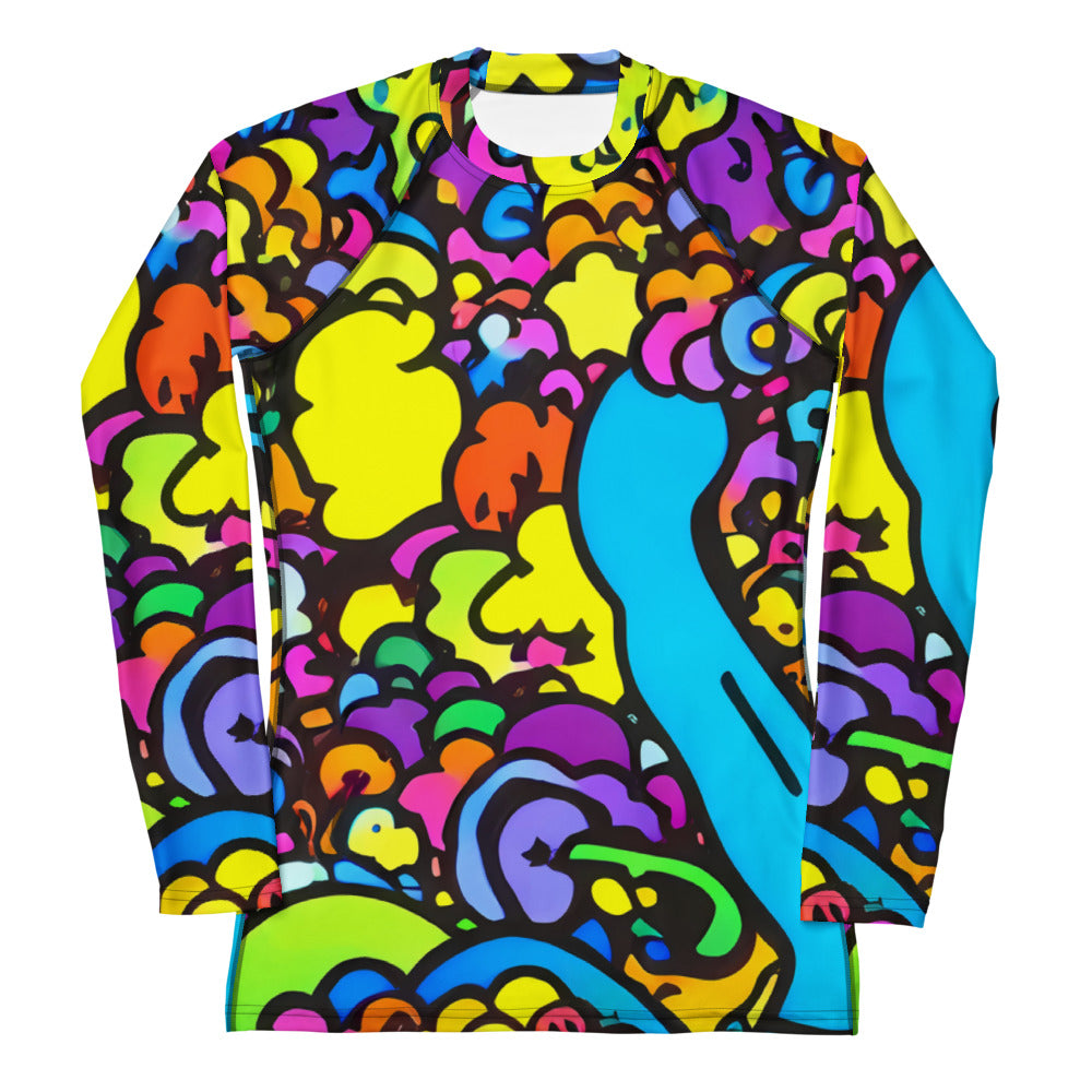 Women's Rash Guard - Kaleidoscope Garden