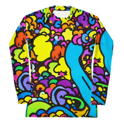 Women's Rash Guard - Kaleidoscope Garden