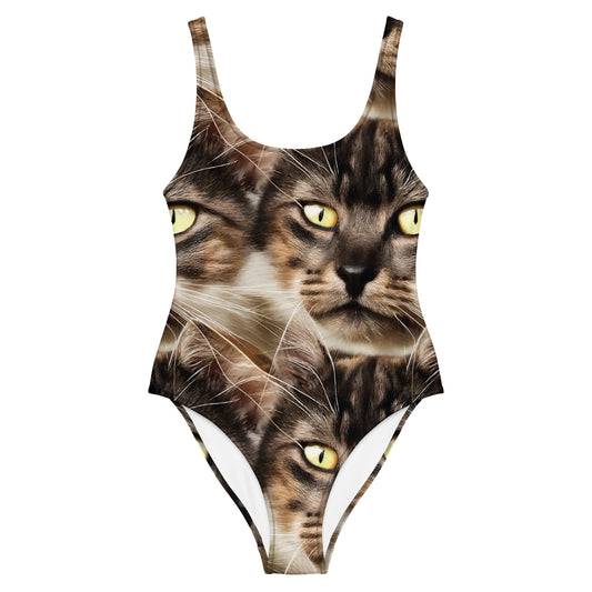 One-Piece Swimsuit - Feline Reverie