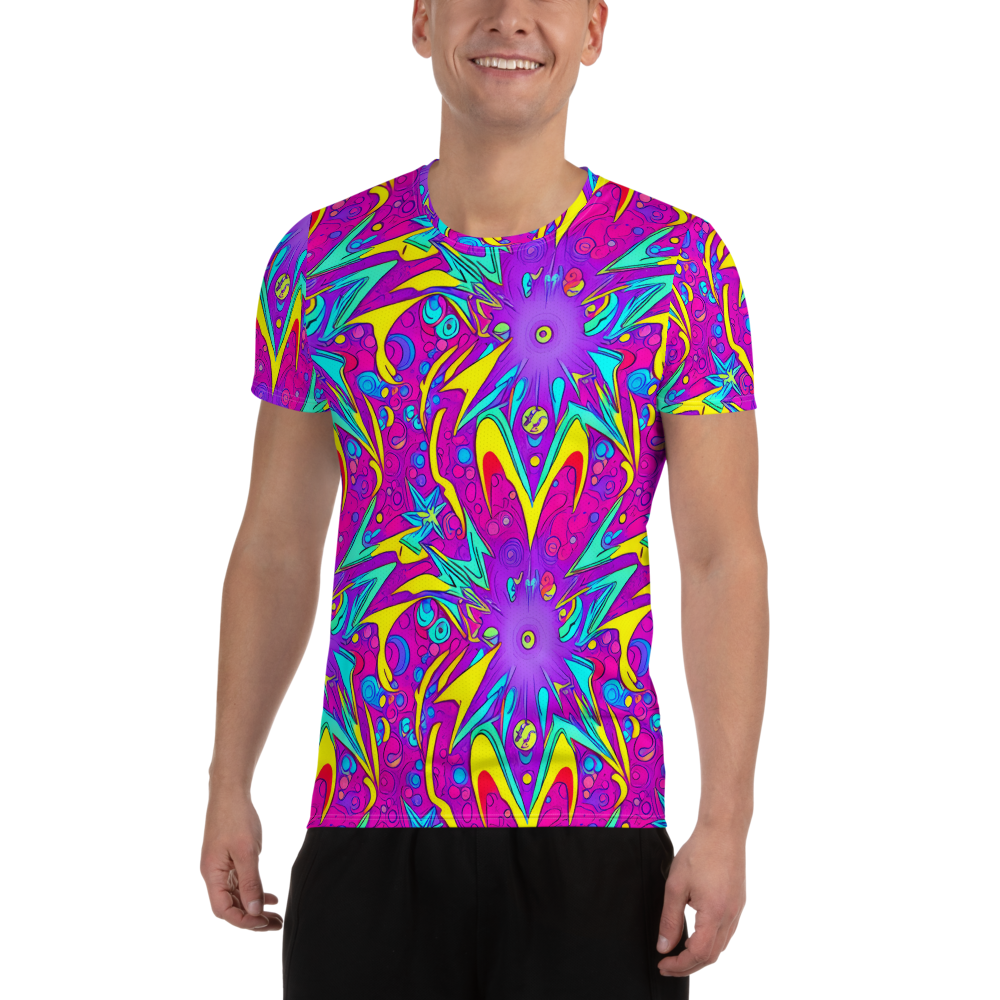 Men's Athletic T-Shirt - Nebula Radiance