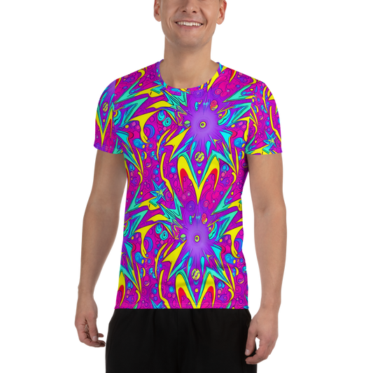 Men's Athletic T-Shirt - Nebula Radiance