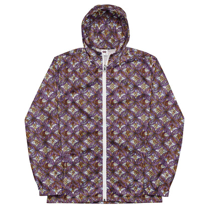 Men's Windbreaker - Stained Glass Whirl