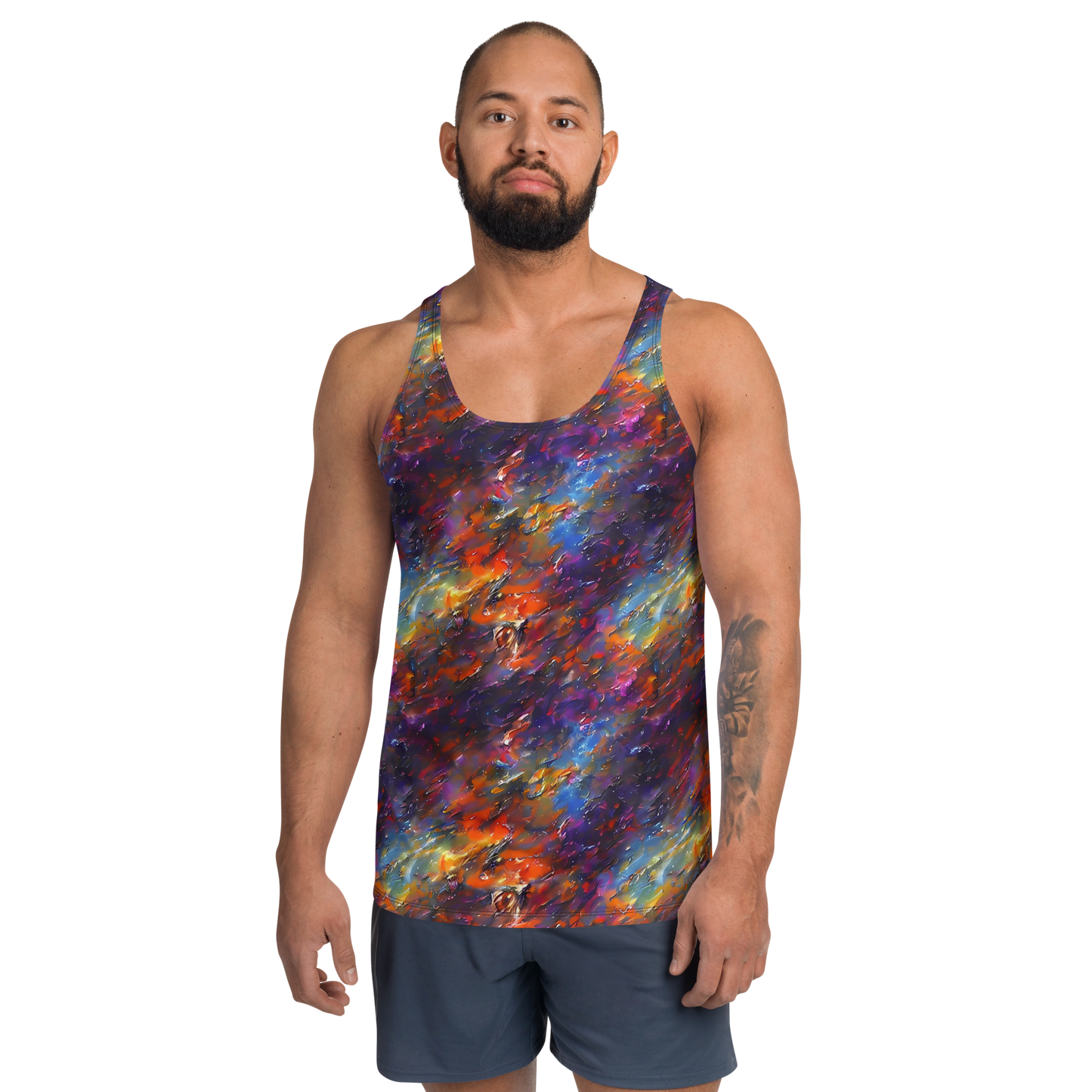 Men's Tank Top - Auroral Ripples