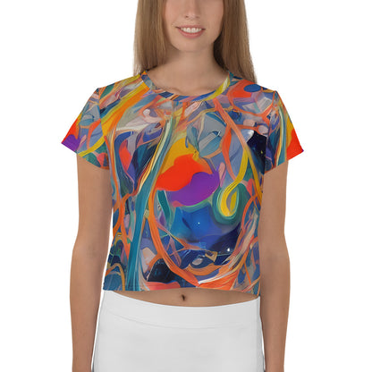 Women's Crop Tee - Vivid Tangle