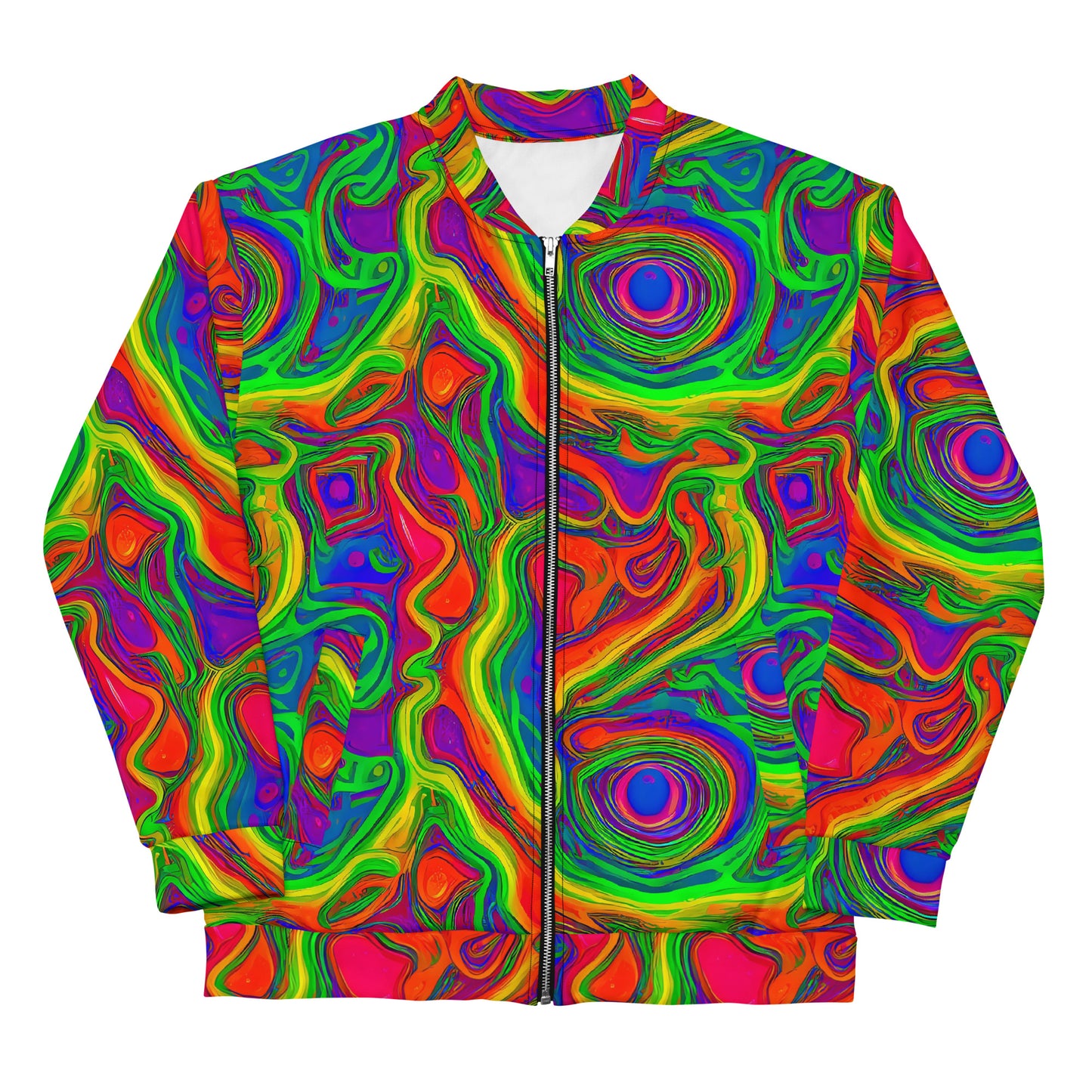 Bomber Jacket - Psychedelic Waves