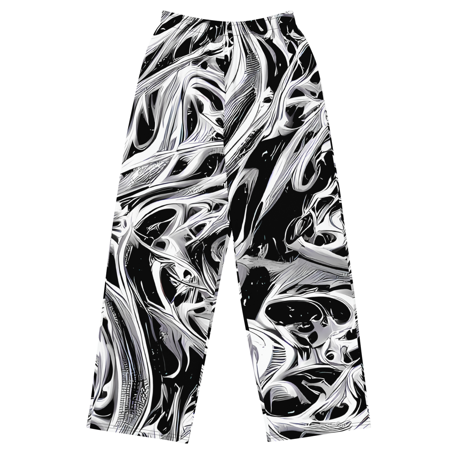 Wide-Leg Pants - Silver Shadows