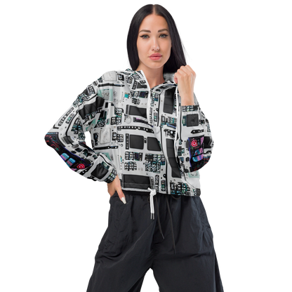 Women's Cropped Windbreaker - Wired Wonders