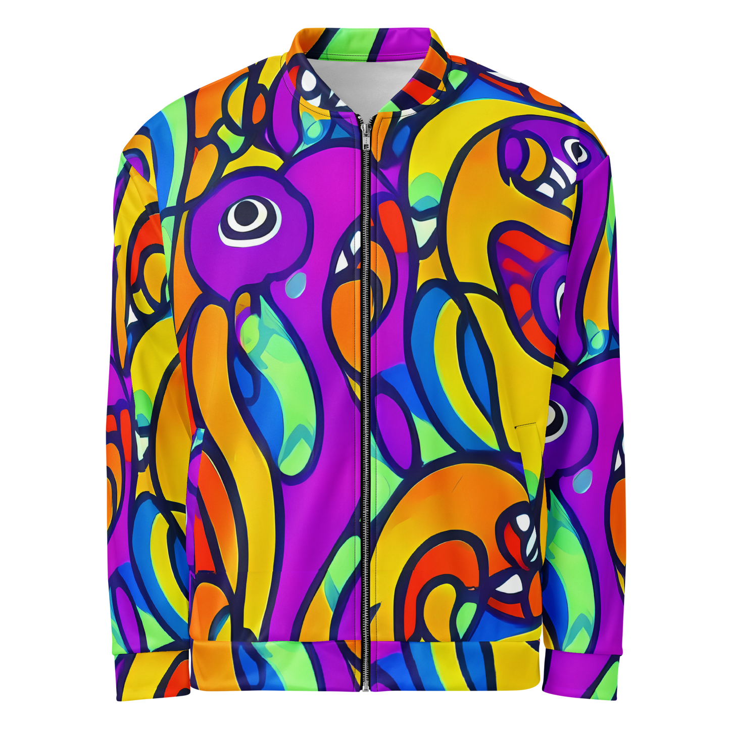 Bomber Jacket - Kaleido Fish