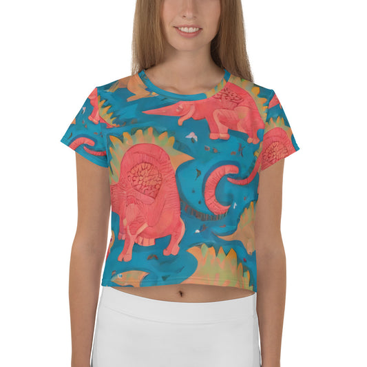 Women's Crop Tee - Jurassic Jive
