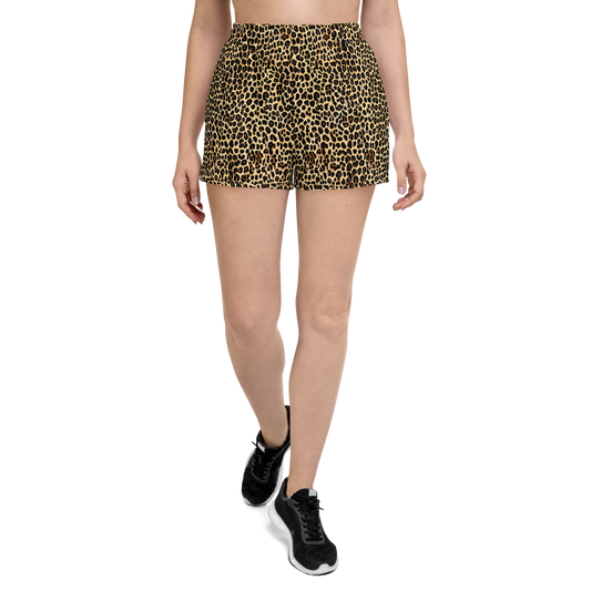 Women’s Athletic Shorts - Cheetah Mosaic