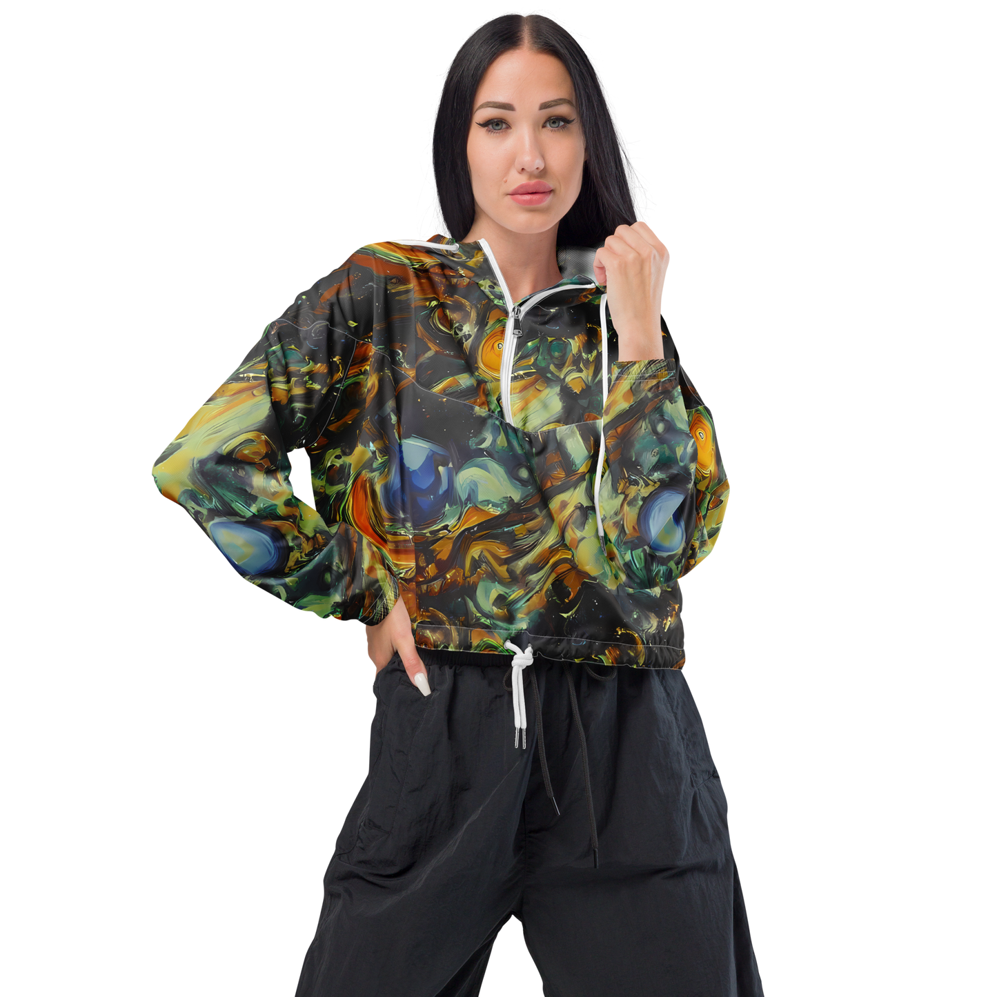 Women's Cropped Windbreaker - Menzel's Maelstrom