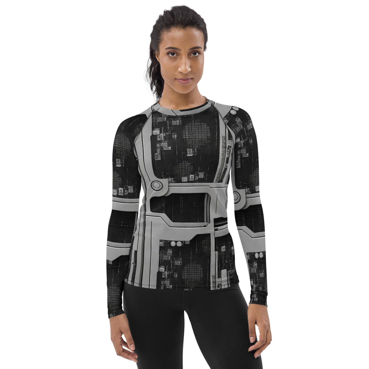 Women's Rash Guard - Concrete Harmony