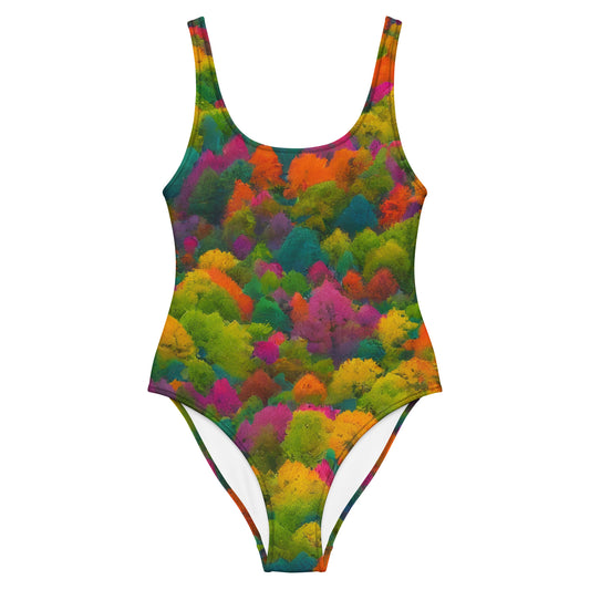 One-Piece Swimsuit - Autumn Kaleidoscope