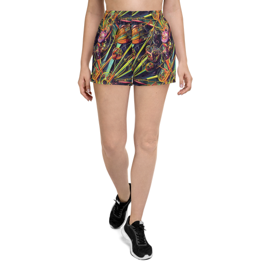 Women’s Athletic Shorts - Psychedelic Deep Space