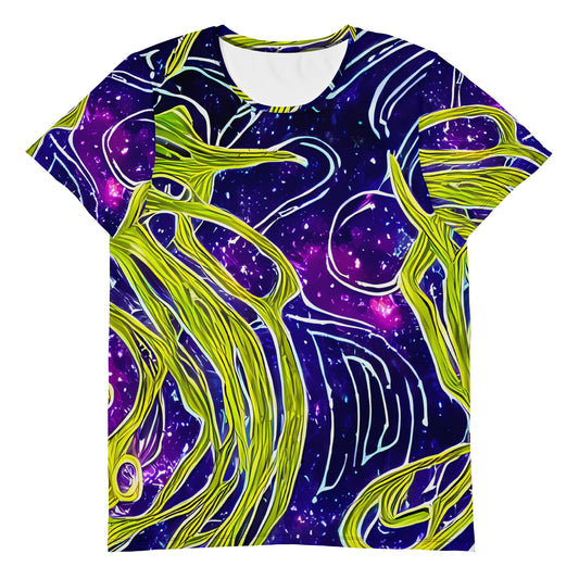 Men's Athletic T-Shirt - Celestial Scribbles