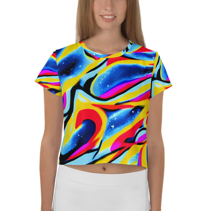 Women's Crop Tee - Electric Dreamscape