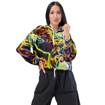 Women's Cropped Windbreaker - Carracci Cosmos