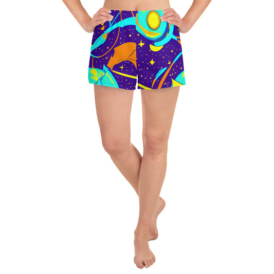 Women’s Athletic Shorts - Stellar Swirl