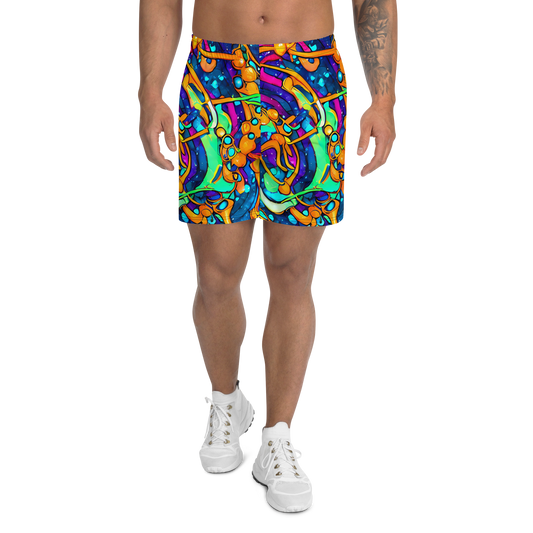 Men's Athletic Shorts - Iridescent Nebula