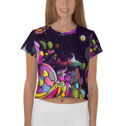 Women's Crop Tee - Galactic Playground