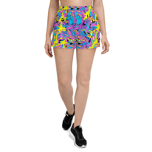 Women’s Athletic Shorts - Neon Jive