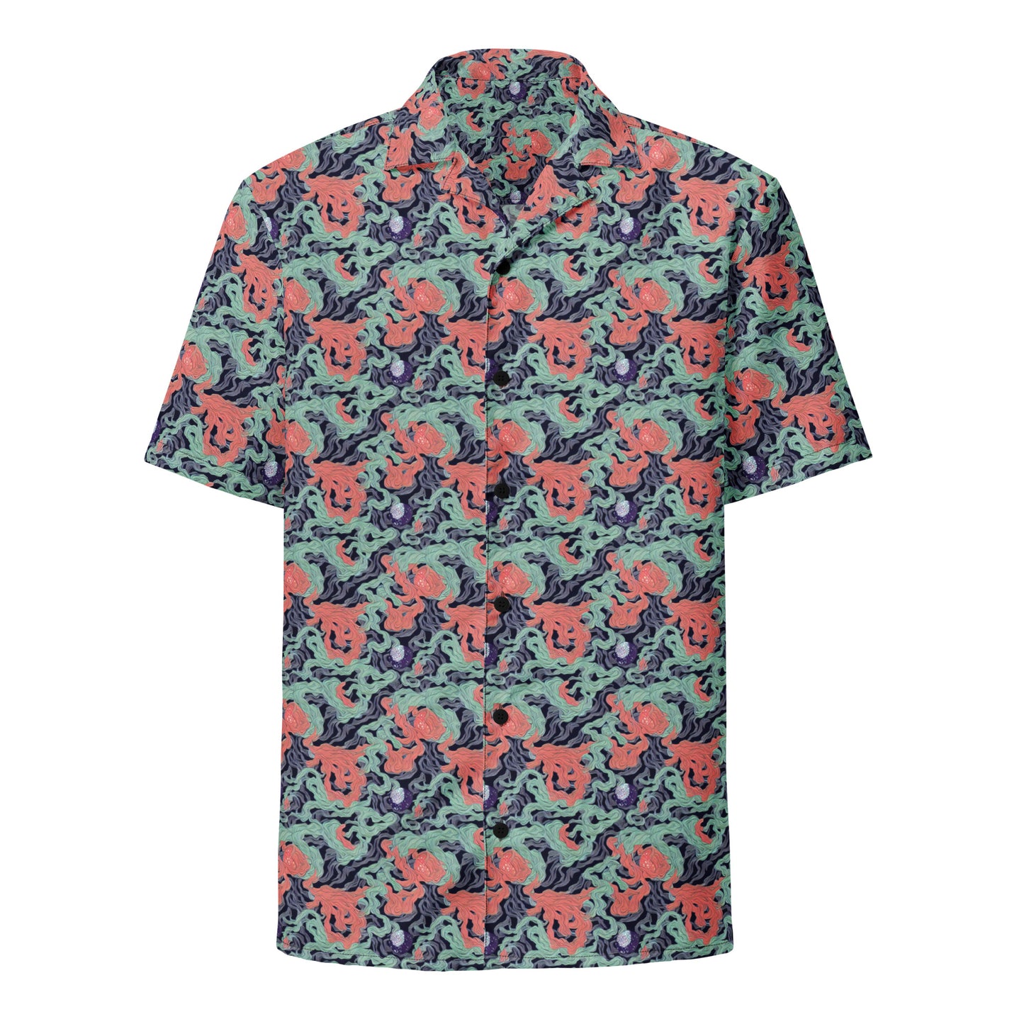 Button Shirt - Cosmic Coral
