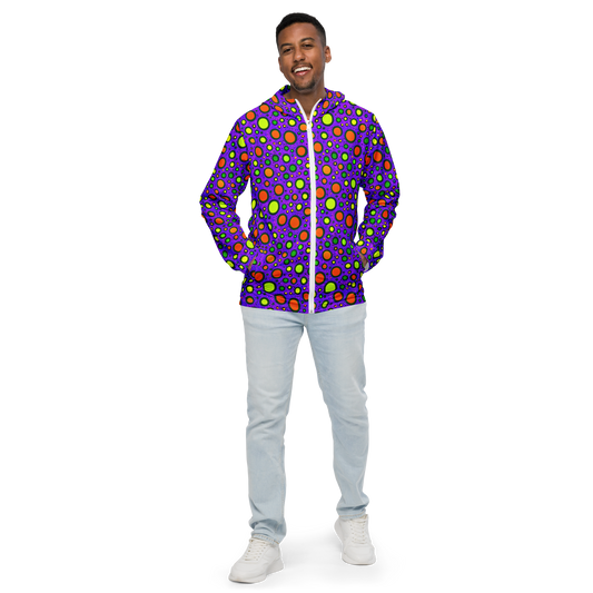 Men's Windbreaker - Luminous Bubbles