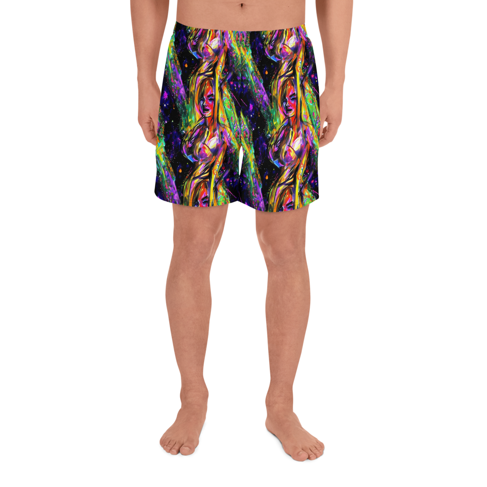 Men's Athletic Shorts - Galactic Flamenco