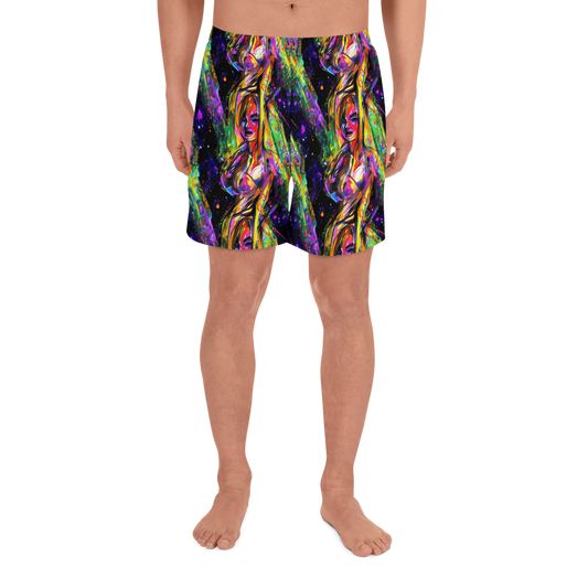 Men's Athletic Shorts - Galactic Flamenco