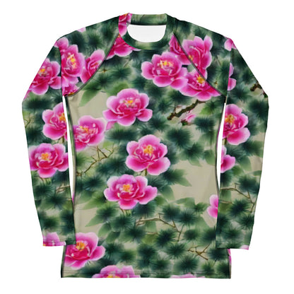 Women's Rash Guard - Blossom Reverie