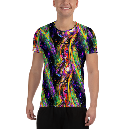 Men's Athletic T-Shirt - Galactic Flamenco