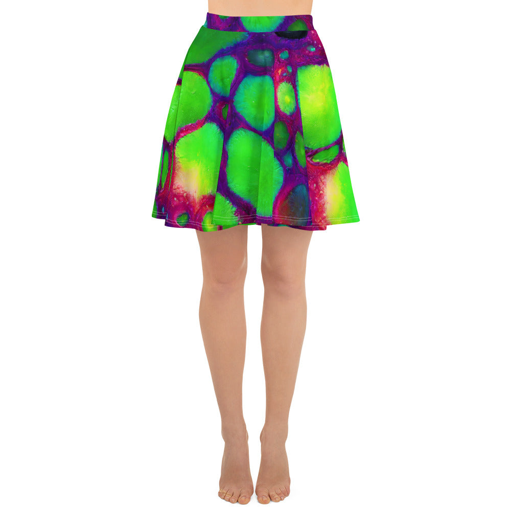 Skater Skirt - Acid Raindrops