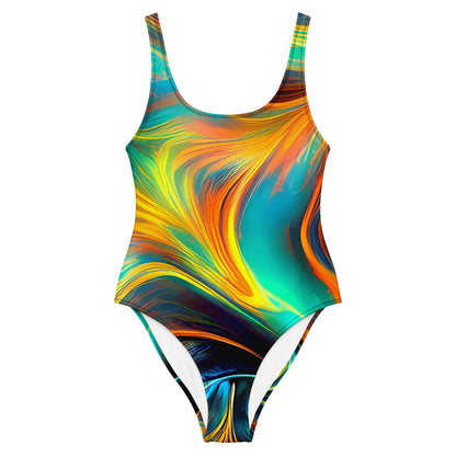 One-Piece Swimsuit - Flameflow Artistry